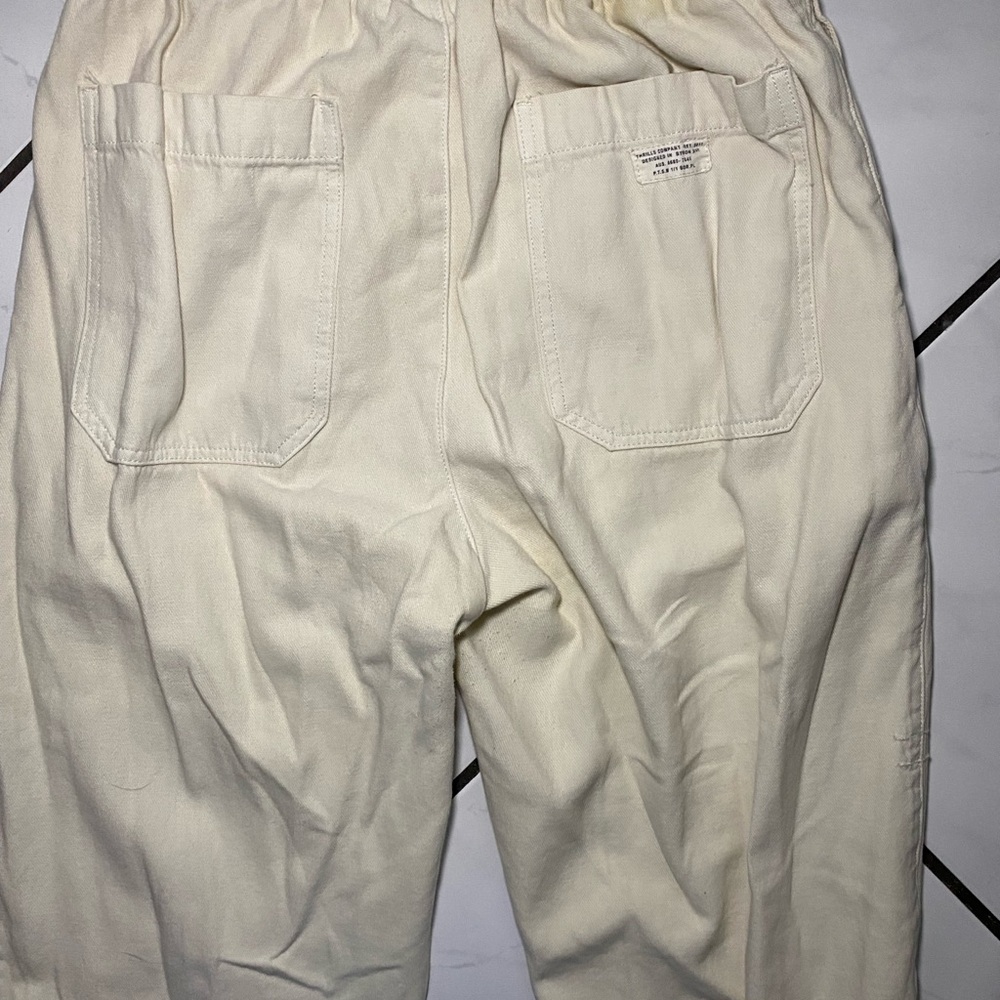 Thrills elastic waist cream pants